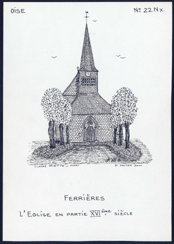 Ferrières (Oise) : l'église - (Reproduction interdite sans autorisation - © Claude Piette)