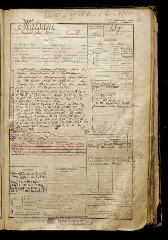 Maisant, Bernard Julien Alcide, né le 18 mai 1900 à Cramont (Somme), classe 1920, matricule n° 137, Bureau de recrutement d'Abbeville