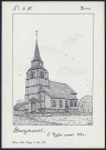 Bouzincourt : l'église avant 1914 - (Reproduction interdite sans autorisation - © Claude Piette)