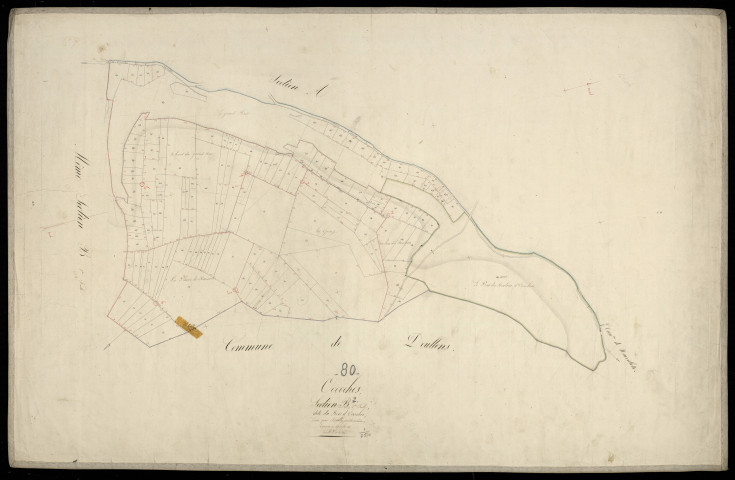 Plan du cadastre napoléonien - Occoches : Bois d'Occoches (Le), B2