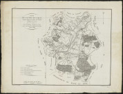 Carte du canton de Creil, réduite d'après les plans du cadastre à l'Echelle de 1 : 50000 pour être annexée au précis statistique du canton de Creil inséré dans l'Annuaire du Département de l'Oise. Année 1828