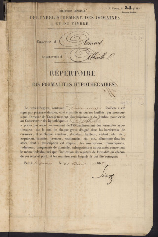 Répertoire des formalités hypothécaires, du 3/04/1869 au 12/06/1869, registre n° 272 (Abbeville)