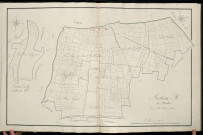 Plan du cadastre napoléonien - Atlas cantonal - Herleville : Bois (Les) ; Moulin (Le), A partie et B