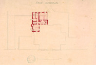 Hôtel de préfecture : plan des sous-sols dessiné par Herbault, architecte départemental
