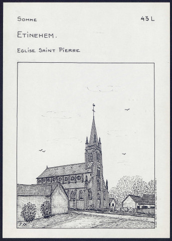 Etinehem : église Saint-Pierre - (Reproduction interdite sans autorisation - © Claude Piette)