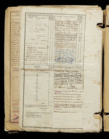 Marsillac, Elie Abel Léopold, né le 03 mai 1889 à Vercourt (Somme), classe 1909, matricule n° 822, Bureau de recrutement d'Abbeville