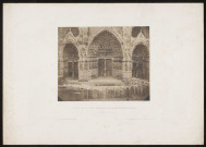 Portail de la façade principale, cathédrale d'Amiens, ca.1853