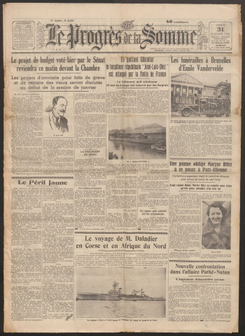 Le Progrès de la Somme, numéro 21651, 31 décembre 1938