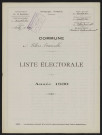 Liste électorale : Villers-Tournelle