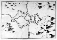 Plan géométral de l'enceinte fortifiée et de la citadelle de Doullens