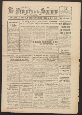 Le Progrès de la Somme, numéro 23177, 18 janvier 1944