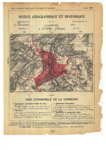 Conty : notice historique et géographique sur la commune