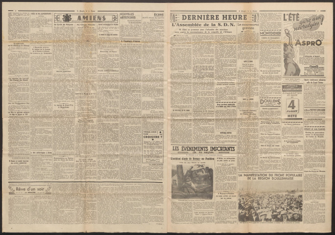 Le Progrès de la Somme, numéro 20749, 2 juillet 1936