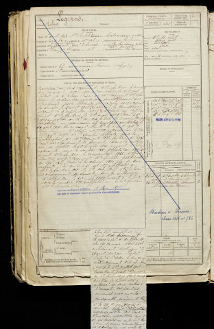 Legrand, Robert, né le 06 août 1896 à Saint-Souplet (Nord), classe 1916, matricule n° 545, Bureau de recrutement d'Abbeville