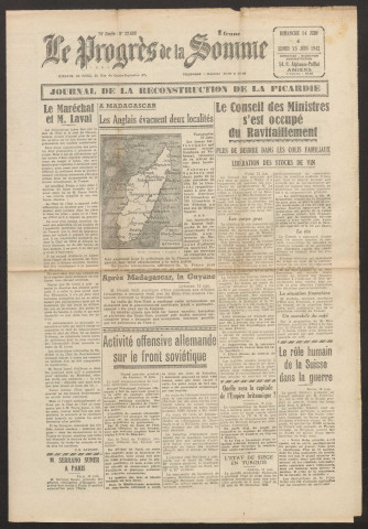 Le Progrès de la Somme, numéro 22688, 14 - 15 juin 1942