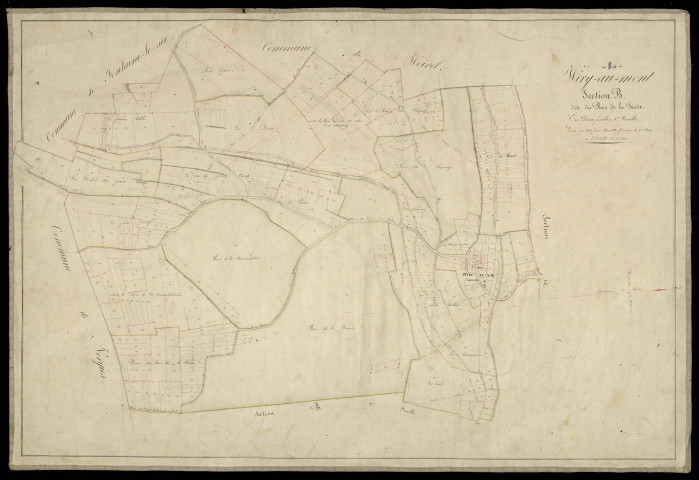 Plan du cadastre napoléonien - Wiry-Au-Mont : Bois de la Faude (Le), B1