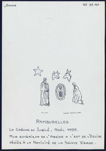 Ramburelles : la crèche du jubilé, Noël 1999 - (Reproduction interdite sans autorisation - © Claude Piette)