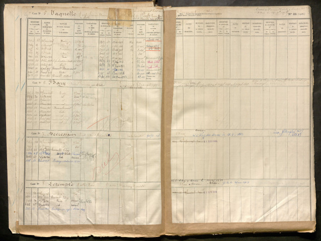 Répertoire des formalités hypothécaires, du 23/01/1908 au 22/07/1908, registre n° 353 (Péronne)