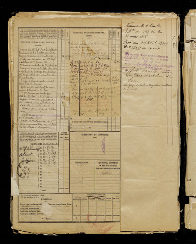 Deboffle, Servais Jean, né le 22 octobre 1889 à Caumont (Pas-de-Calais), classe 1909, matricule n° 1351, Bureau de recrutement d'Amiens