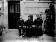 Portrait de trois personnes de la famille Sandford - Blin de Bourdon ou de l'entourage proche
