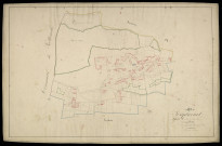 Plan du cadastre napoléonien - Hescamps (Souplicourt) : Chef-lieu (Le), C