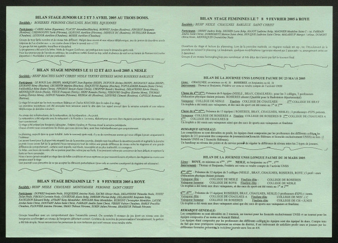 Longue Paume Infos (numéro 51), bulletin officiel de la Fédération Française de Longue Paume