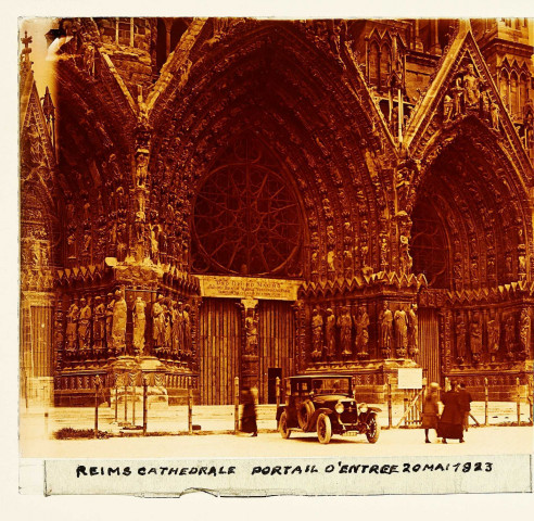 Reims. La cathédrale, portail d'entrée