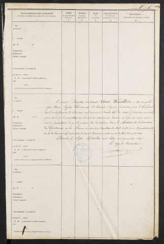Maison de correction dite Bicêtre à Amiens. Registre d'inscription des écrous des jeunes détenus au-dessous de l'âge de 16 ans, mis en prévention : sans numéro. 07 septembre 1846 - 06 mars 1853