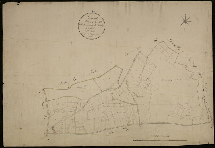 Plan du cadastre napoléonien - Sancourt : Hameau de Cuvilly (Le), A1
