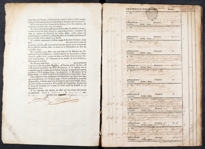 Contrôle des actes du bureau de Conty pour la période du 3 avril 1762 au 12 avril 1764