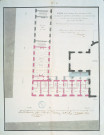 Plan du 1er étage de la continuation de l'aile de bâtiment de l'hôpital général d'Amiens sur la rue des Louvels