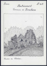 Poutrincourt (commune de Lanchères) : ruines du château - (Reproduction interdite sans autorisation - © Claude Piette)