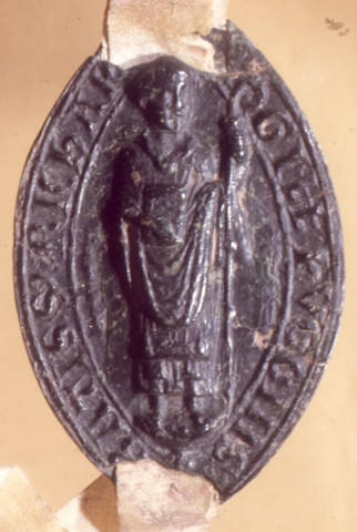Sceau de Hugues de Chevincourt, abbé de Saint-Riquier