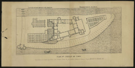 Plan du château de Creil : le bâtiment et son contenu