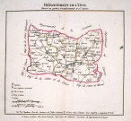 Département de l'Oise divisé en quatre arrondissements de 76 cantons