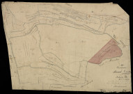 Plan du cadastre napoléonien - Oust-Marest (Marest-Ouste) : Bois d'Ouste (Le) ; Fond de Marest (Le), section B2 de Oust-Marest devenue section B unique d'Oust-Marest en 1870