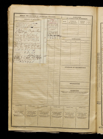 Choquet, Etienne Jean Baptiste, né le 20 février 1892 à Corbie (Somme), classe 1912, matricule n° 746, Bureau de recrutement d'Amiens