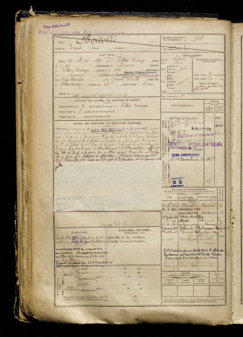 Boitelle, Ernest Louis, né le 20 mars 1892 à Villers-Bocage (Somme), classe 1912, matricule n° 96, Bureau de recrutement d'Amiens