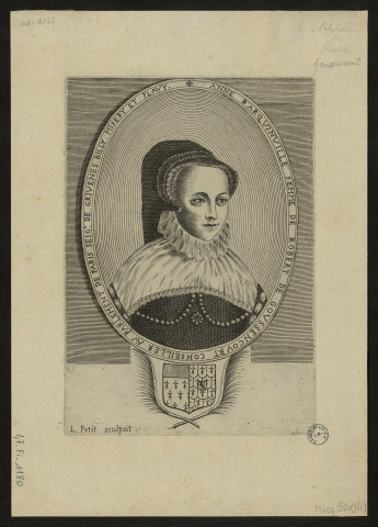 Anne d'Arquinville, femme de Robert de Goussencourt conseiller au Parlement de Paris, Seigneur de Grivesnes Billy Misery et Flavy