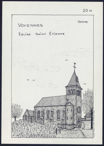 Voyennes : église Saint-Etienne - (Reproduction interdite sans autorisation - © Claude Piette)