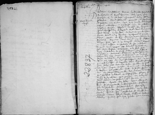 Etude de Me Jean Daiz à Amiens (étude n°22). Minutes de l'année 1648