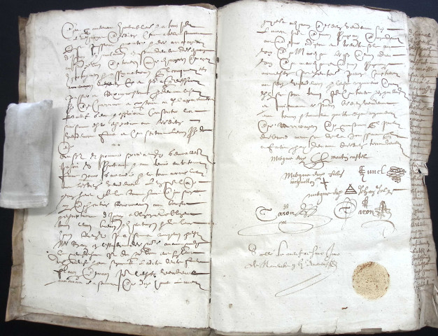 Etude de Me François Lecaron à Amiens (étude n°11). Minutes des années 1619-1626