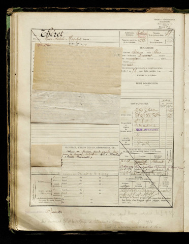 Théret, Henri Adolphe Hippolyte, né le 03 février 1898 à Frévent (Pas-de-Calais), classe 1918, matricule n° 1587, Bureau de recrutement d'Abbeville