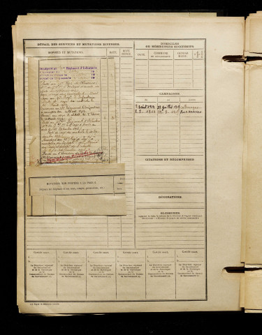 Sinoquet, Bernard Louis Elie, né le 17 septembre 1891 à Airaines (Somme), classe 1911, matricule n° 1052, Bureau de recrutement d'Abbeville