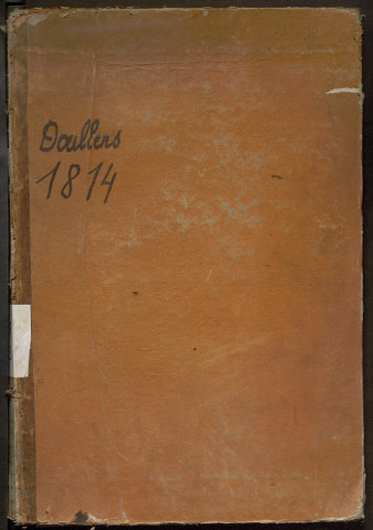Tirage au sort (arrondissement de Doullens) de l'année 1814
