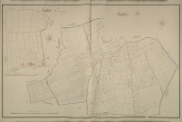 Plan du cadastre napoléonien - Bouquemaison : D2 et E1