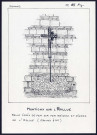 Montigny-sur-l'Hallue : belle croix de fer sur mur briques et pierres de l'église - (Reproduction interdite sans autorisation - © Claude Piette)
