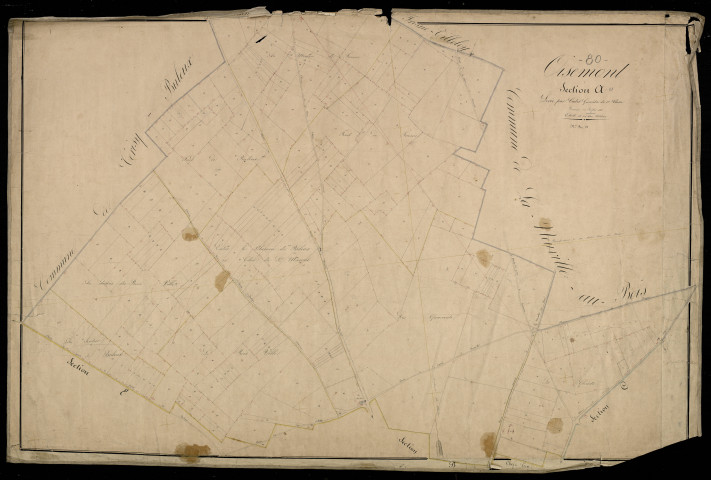 Plan du cadastre napoléonien - Oisemont : A