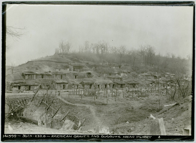 AMERICAN GRAVES AND DUGOUTS NEAR FLIREY