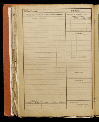 Inconnu, classe 1917, matricule n° 83, Bureau de recrutement d'Amiens